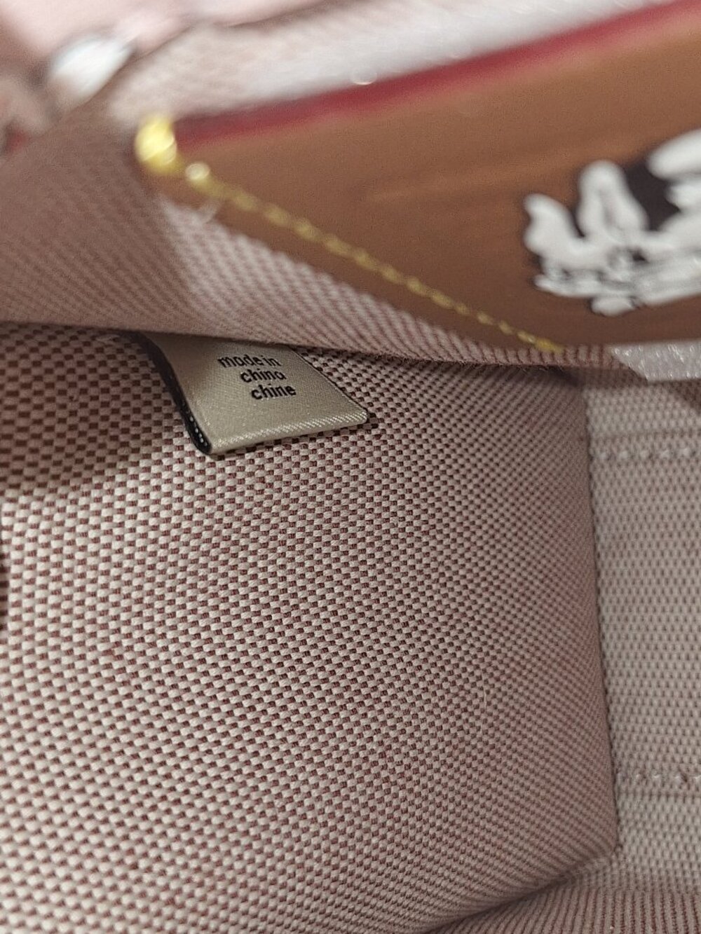New Coach White Rabbit x Cashin Mini Tote handbag in a pastel pink color - Picture 10 of 10